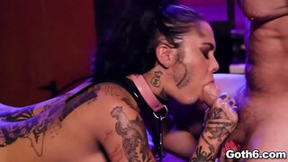 Sexy goth slut Genevieve Sinn bat lortzen ANAL